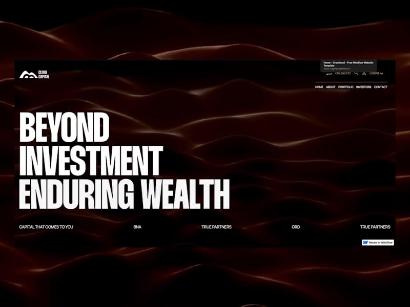 Cover image for CLYRO CAPITAL - Website Design & Development