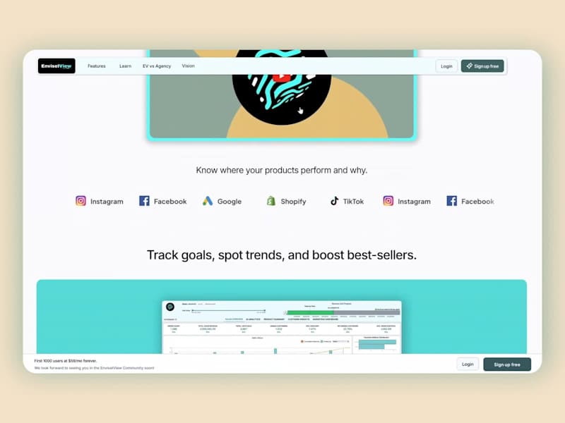 Cover image for EnviselView Framer Landing Page