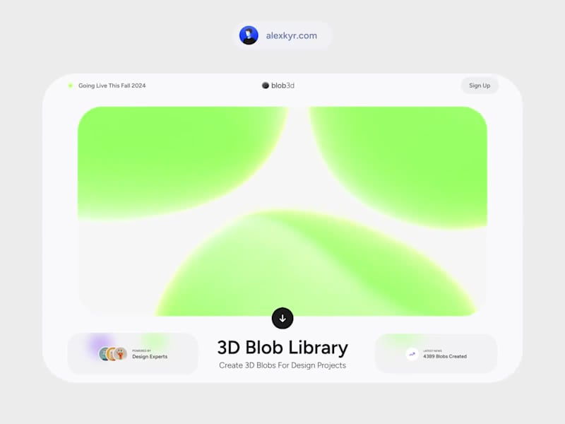 Cover image for Blob3D Web, UI Design and Webflow Development