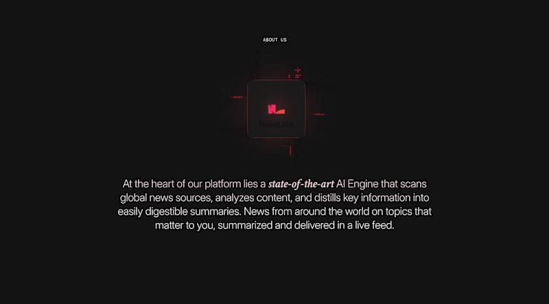 Cover image for NewsLabs Landing Page