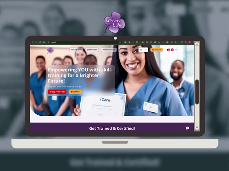 Cover image for iCare Life | Expert-Led Caregiver Training & Certification