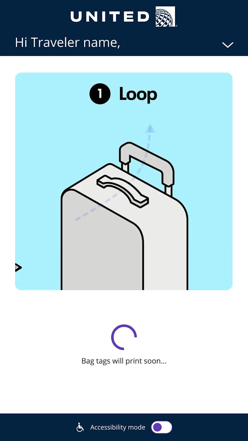 Cover image for United Bag Tag System Animation