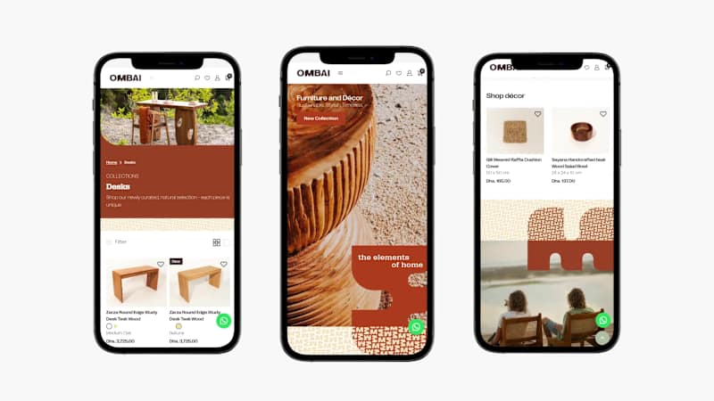 Cover image for OMBAI-Living Shopify Storefront Design and Development