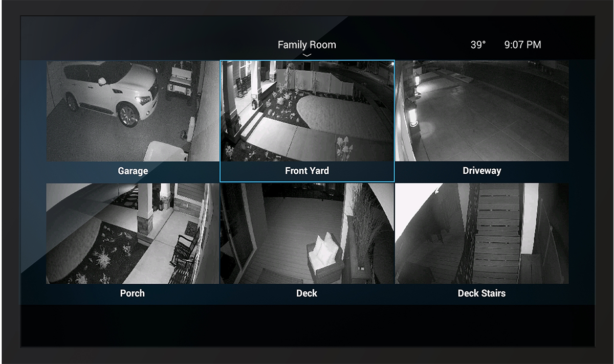 Security camera hot sale with screen