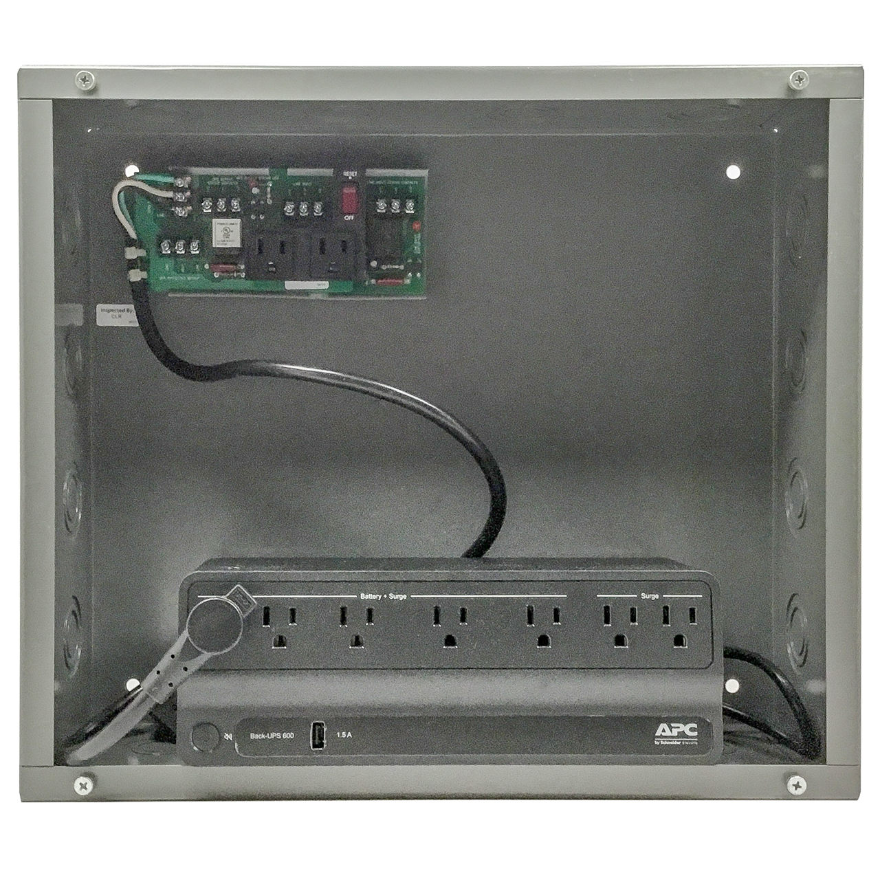 PSH600-UPS-STAT - Functional Devices Enclosed 600VA UPS Backup Power Supply with Status Contacts