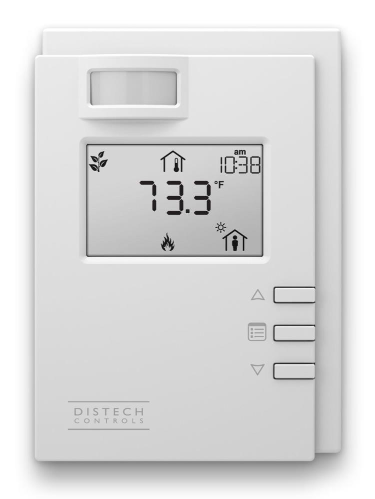 how to adjust distech controls thermostat