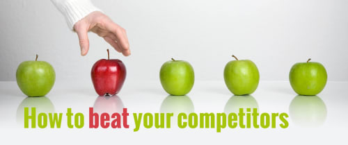 Choosing the apple that stands out.