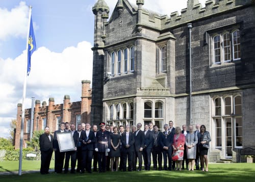 Our team with the dignitaries