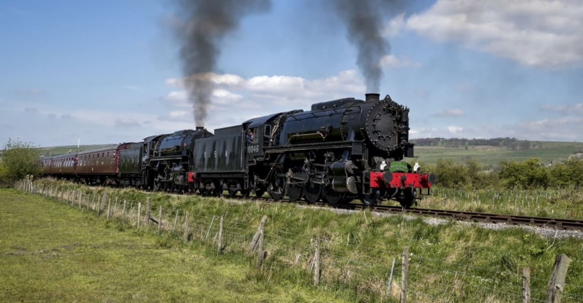 A Churnet Valley Railway steam train.