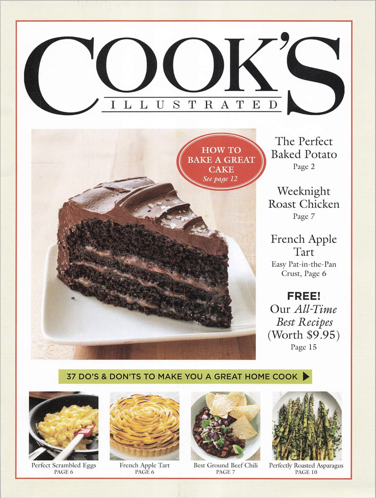 Cook’s Illustrated Letter cover page