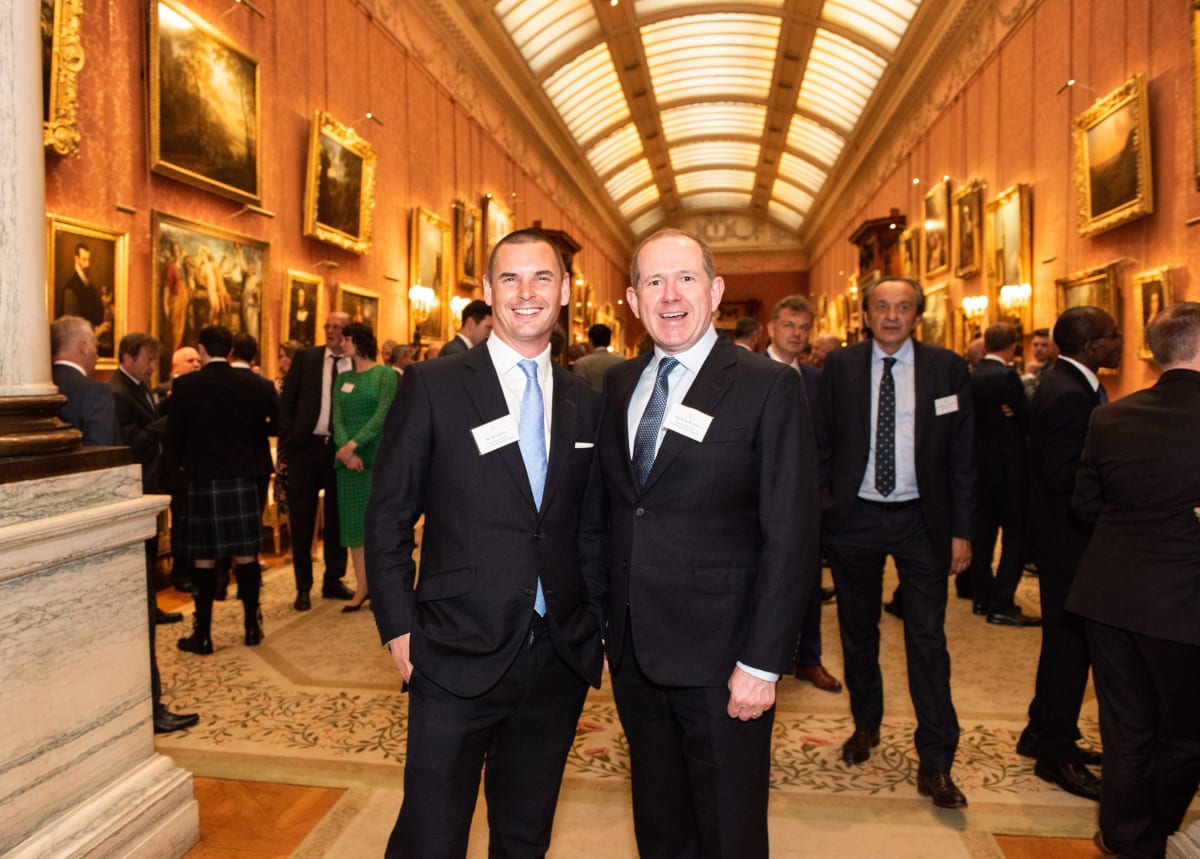 Our founders Karl and Ben in Buckingham Palace.