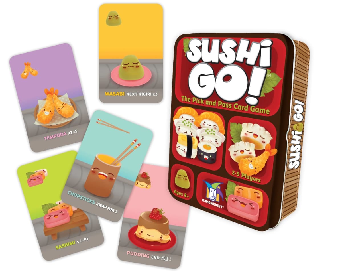 The Sushi Go! box and some of the cards.