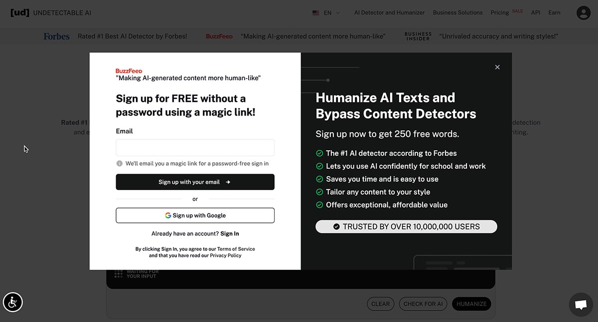 The variation we tested.
