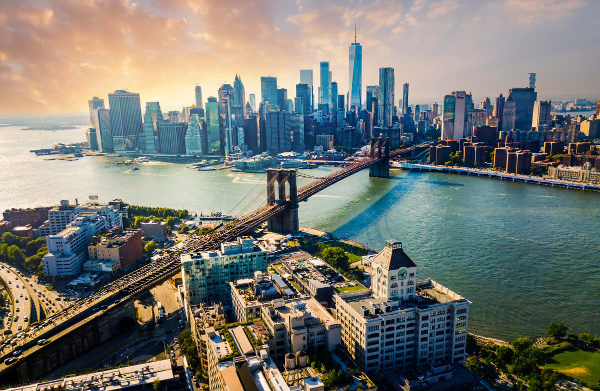 Brooklyn Bridge, New York.