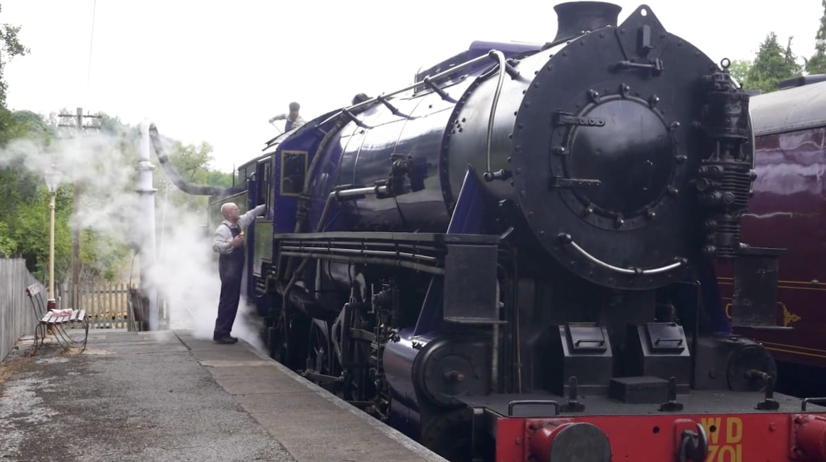 A Churnet Valley Railway steam train.