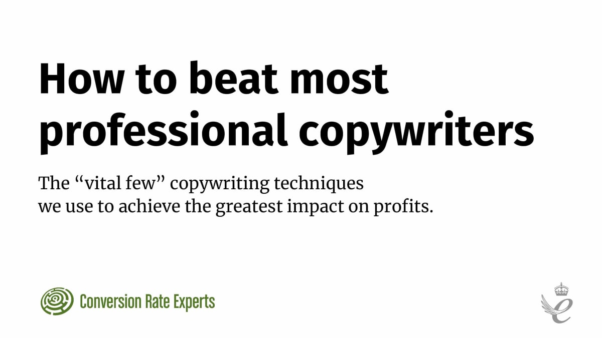 How to beat most professional copywriters talk