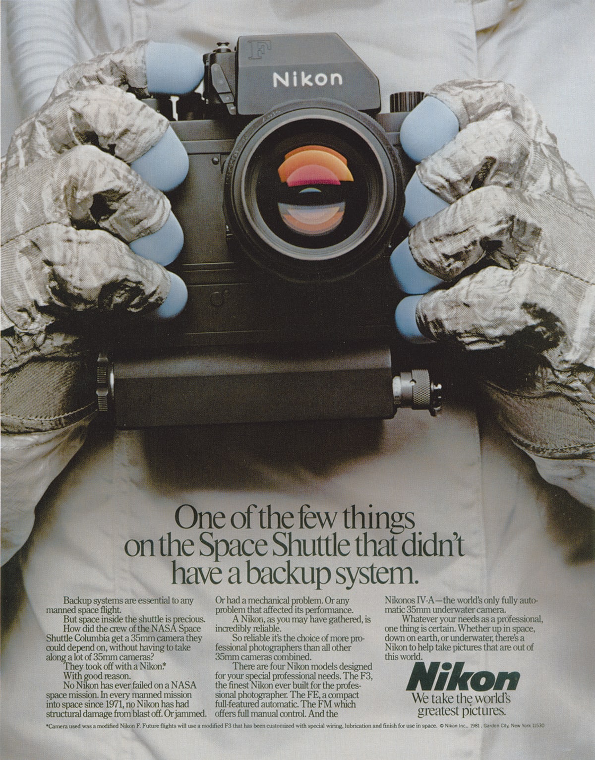 A screenshot of the 1981 ad from Nikon.