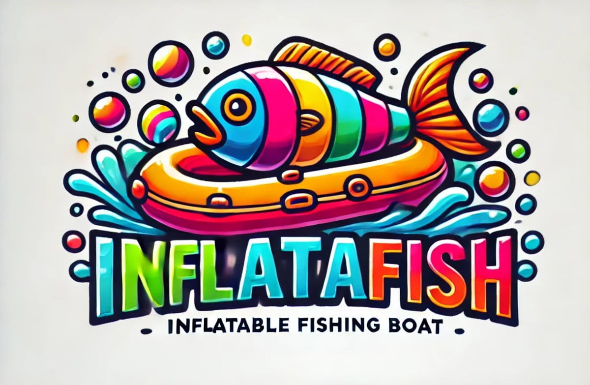 A multicolored logo for Inflatafish