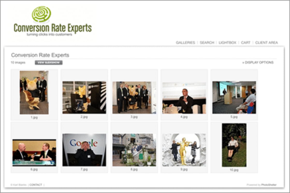 CRE’s PhotoShelter Page