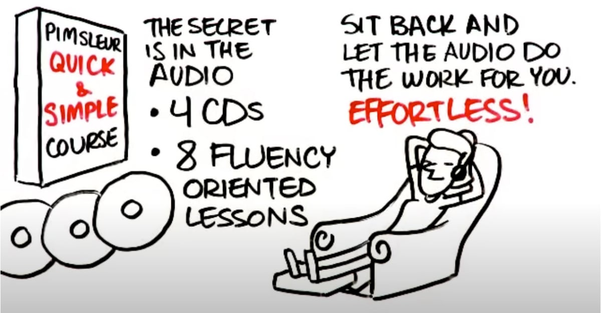 The text on the image reads: Sit back and let the audio do the work for you. Effortless!