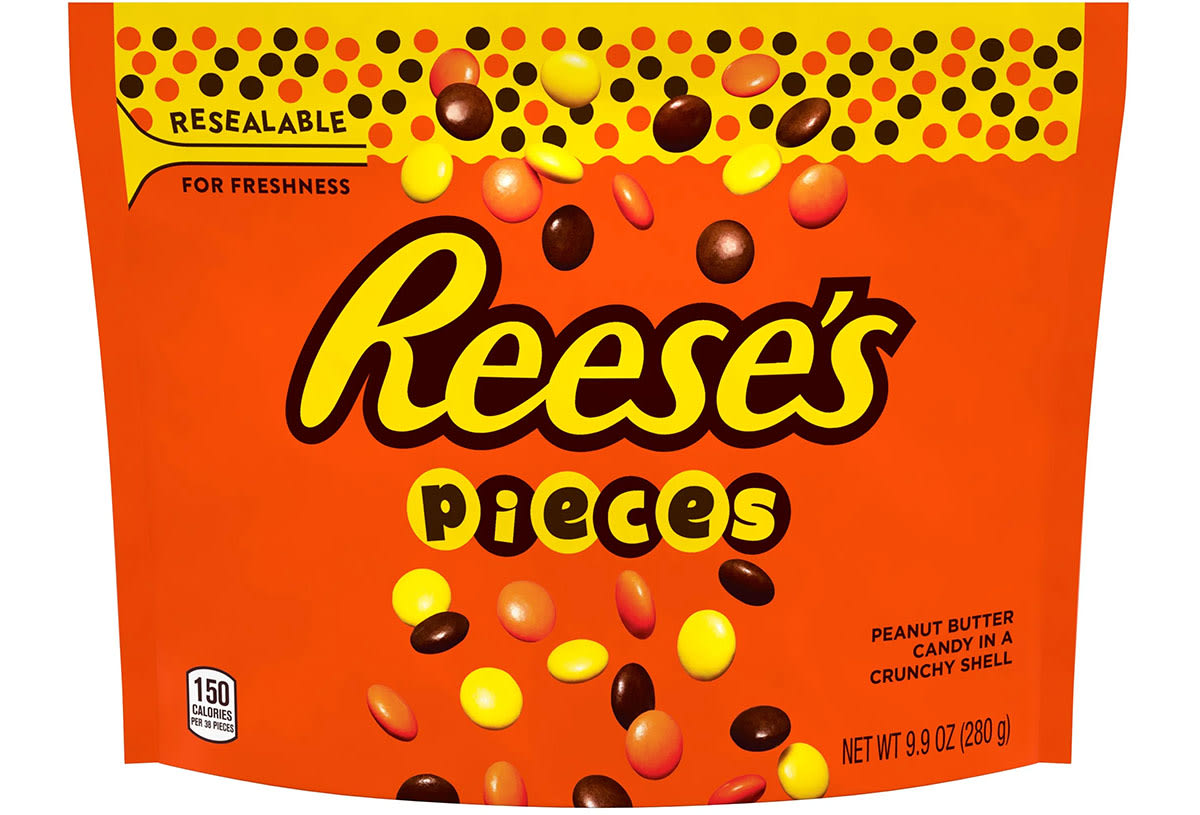 Reese’s Pieces candy.