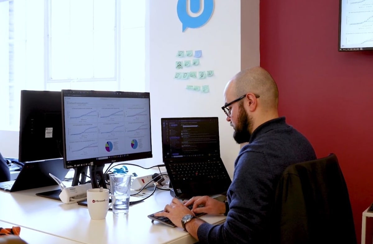 Marco Fernandes at Unbiased offices.