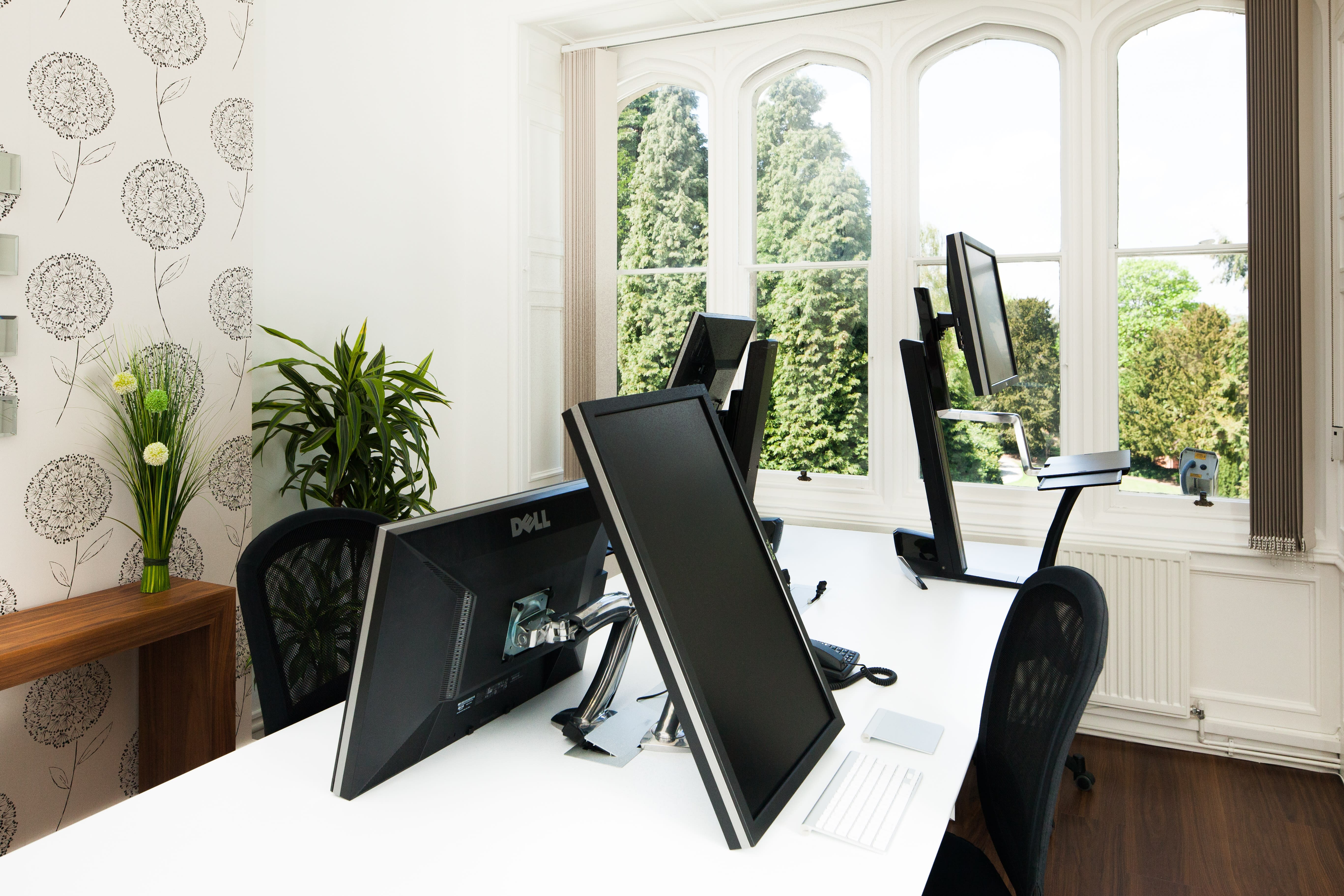 Ergotron arms and sit-stand desks