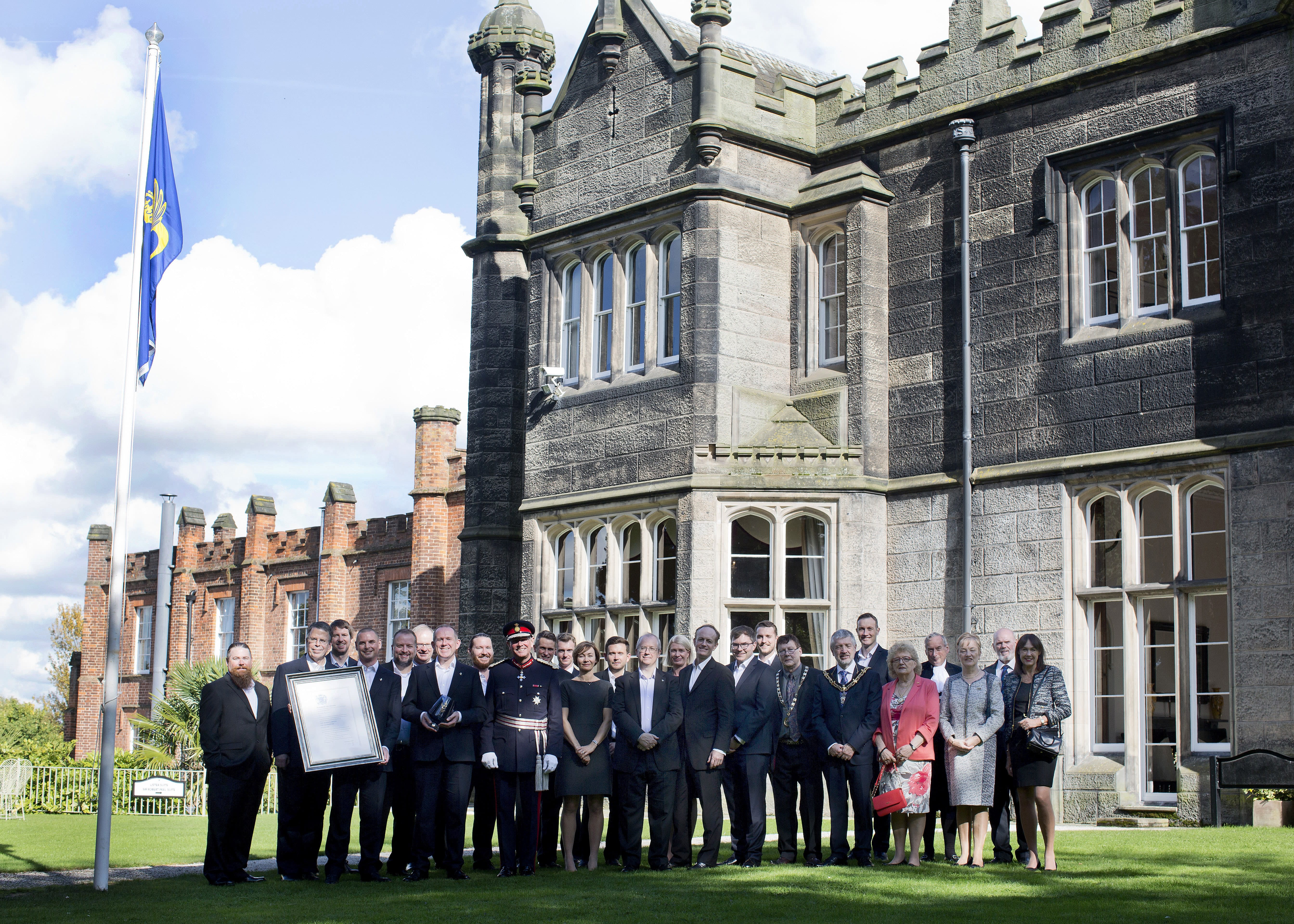Our team with the dignitaries
