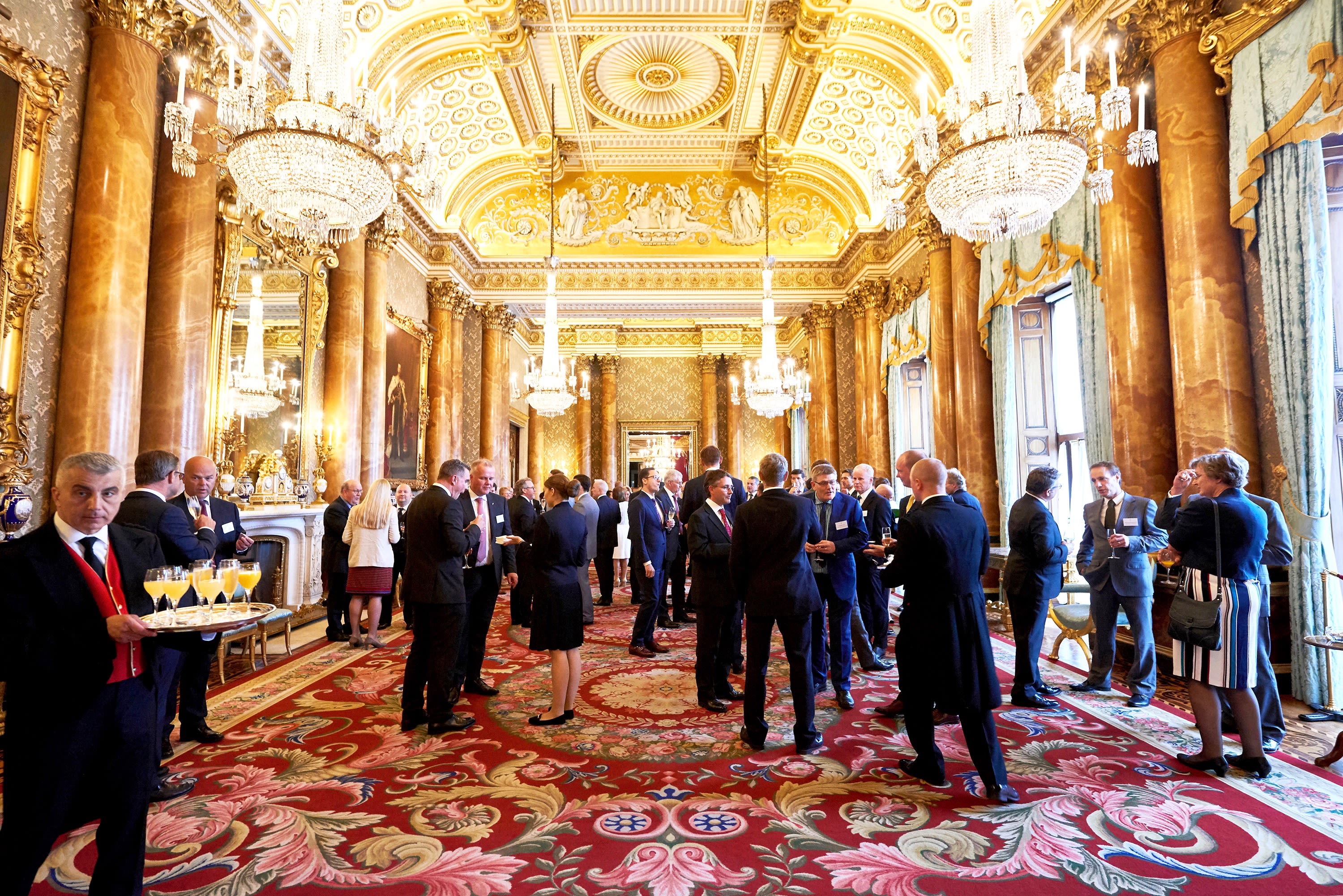 Guests arriving at the reception.