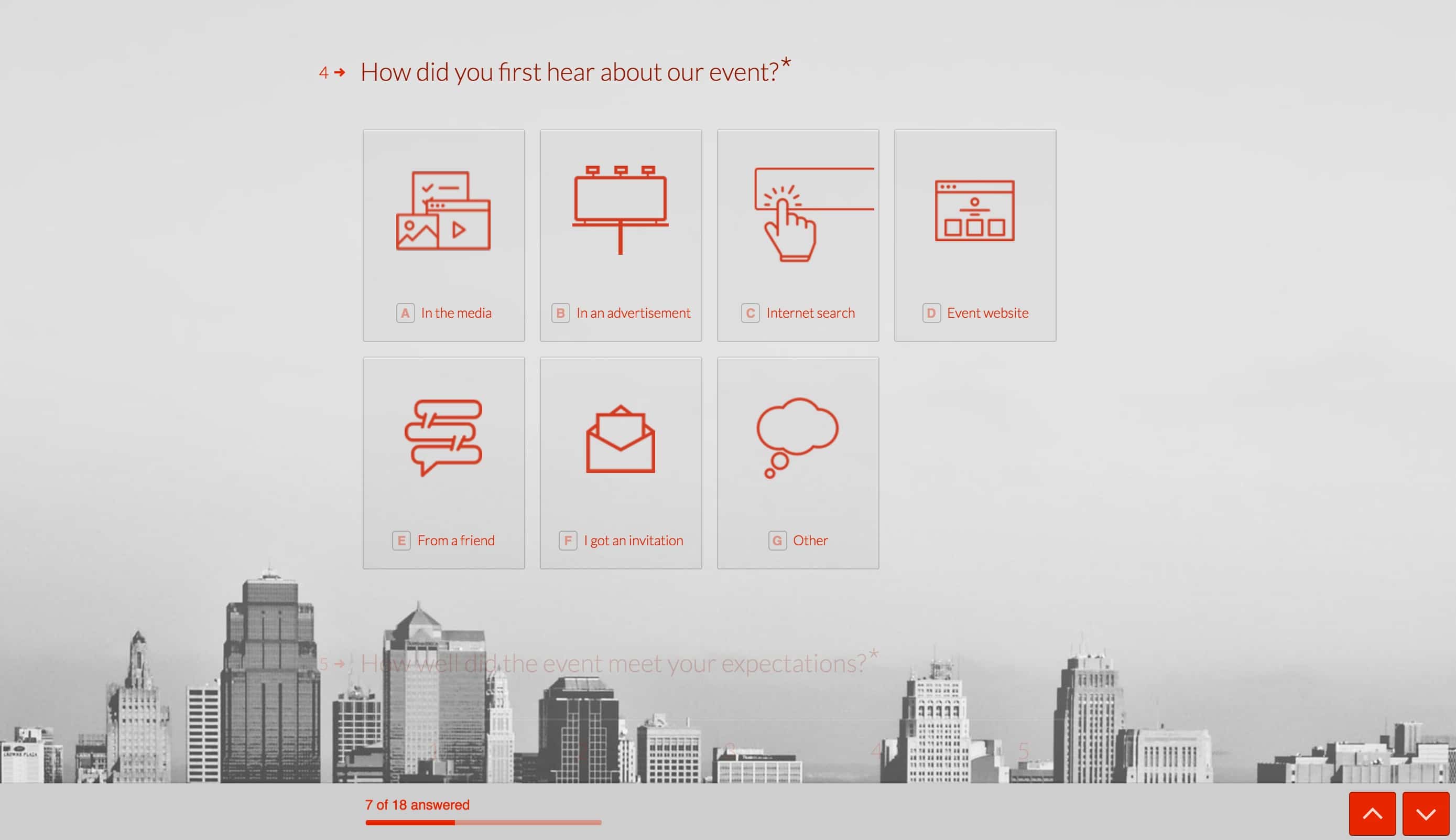TypeForm, one of many great survey tools.