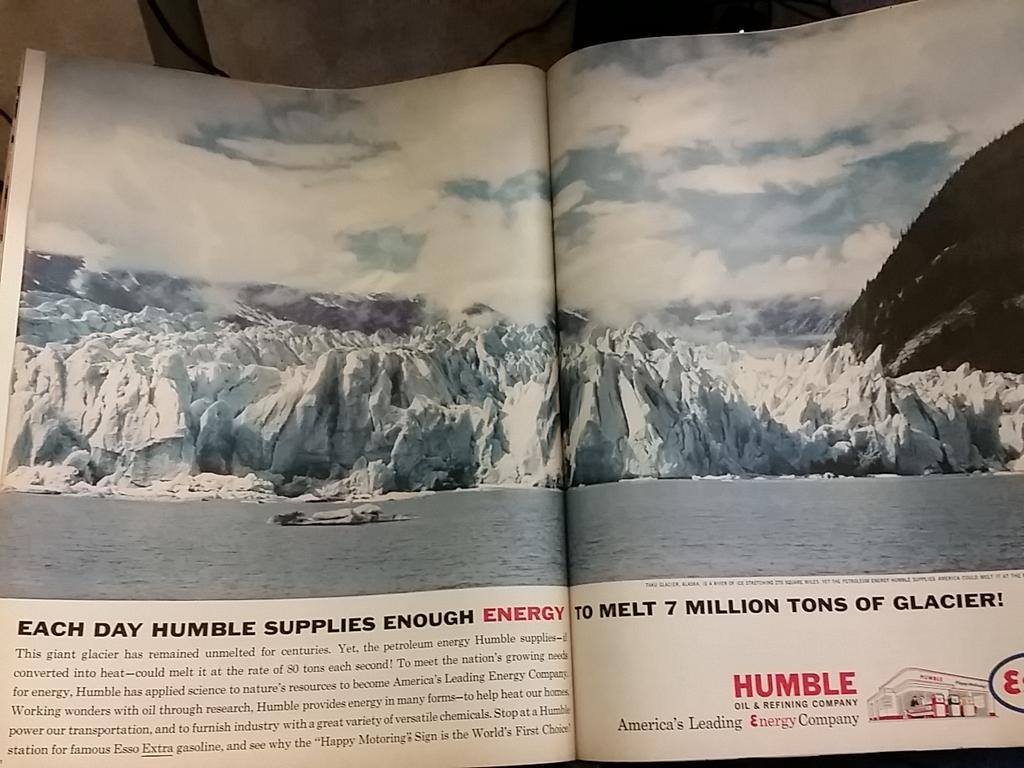 Ad: Melting glaciers with oil