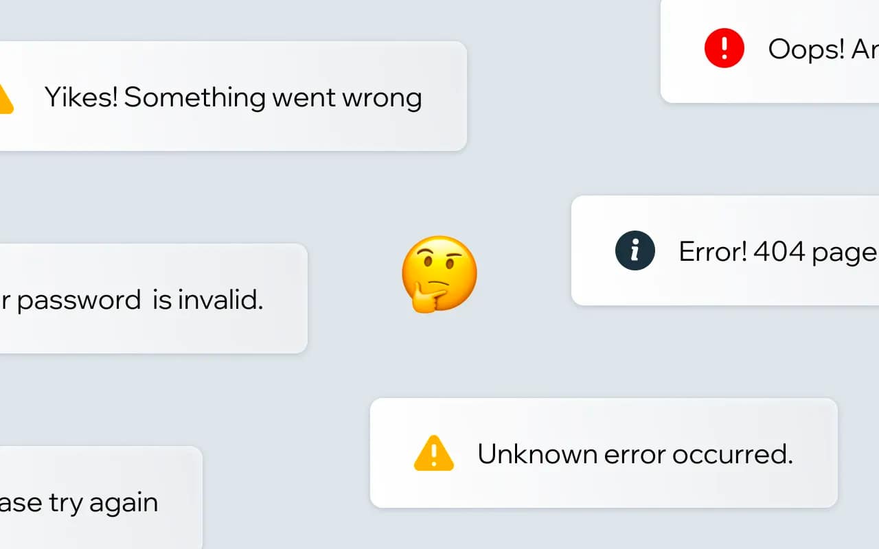A screenshot of the Wix article showing lots of error messages.