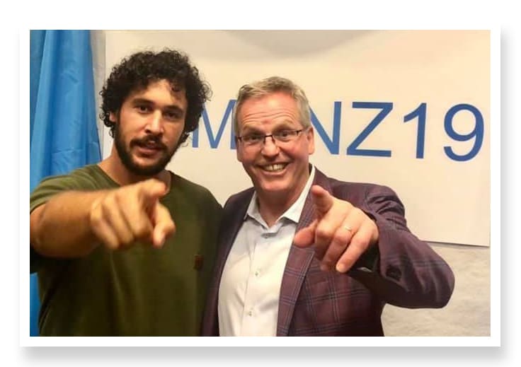 Jordan Watson and Park Howell at Social Media Conference NZ 2019