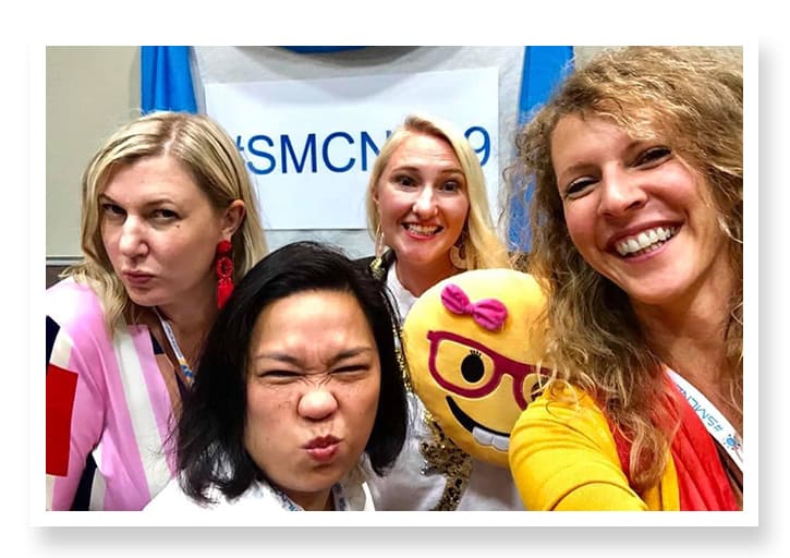 Michelle Sokolich, Jam Mayer, Rochelle Sheldon, Bea Pole-Bokor at Social Media Conference