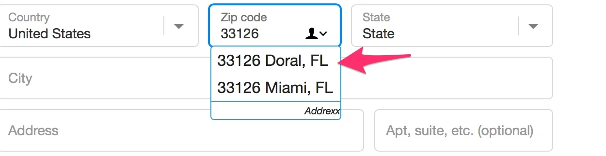 Default address