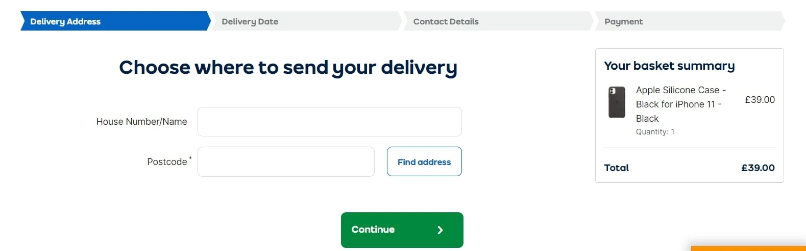 Example of progress bar