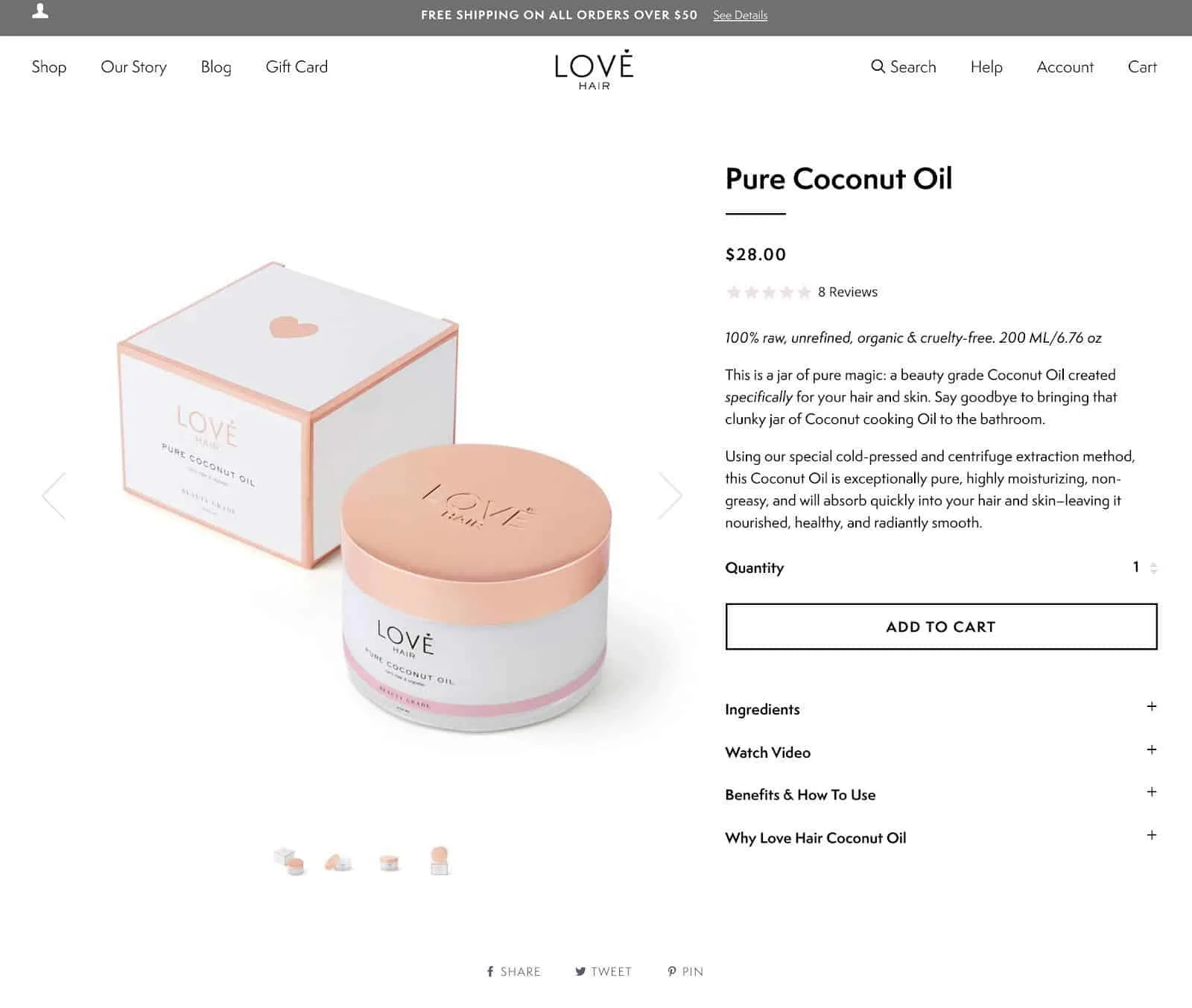 Example of smart product page personalization