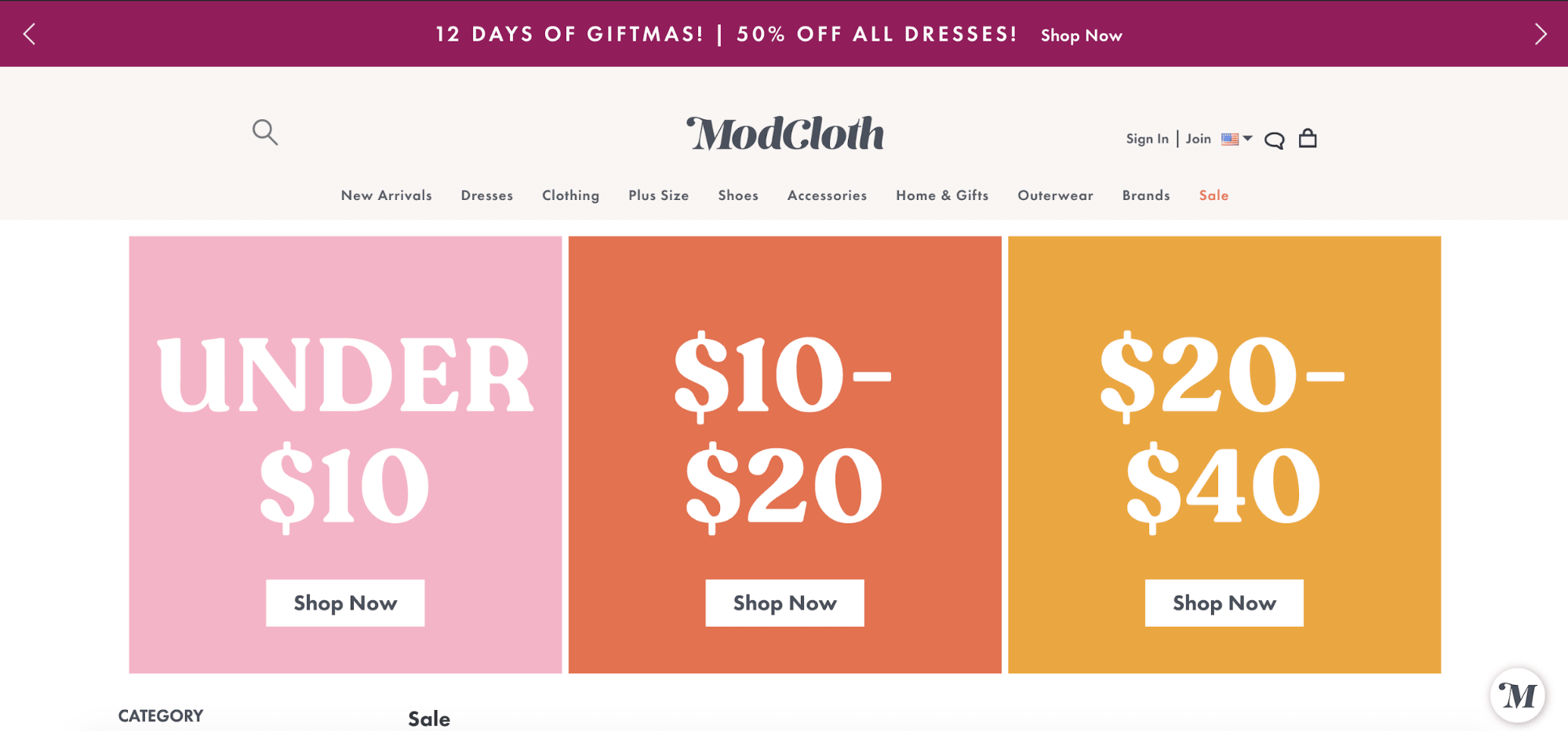 Sale Landing Page