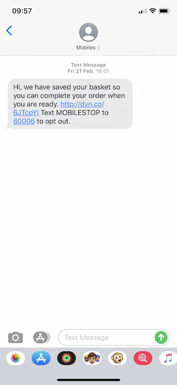 Text Message Reminder