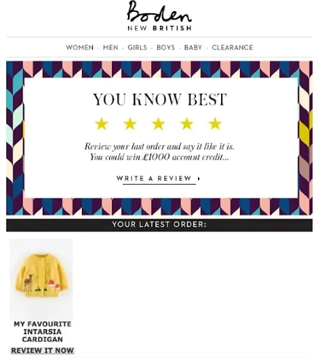 Another example of honest customer review in return for an incentive