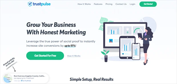 Example of social proof to reduce cart abandonment