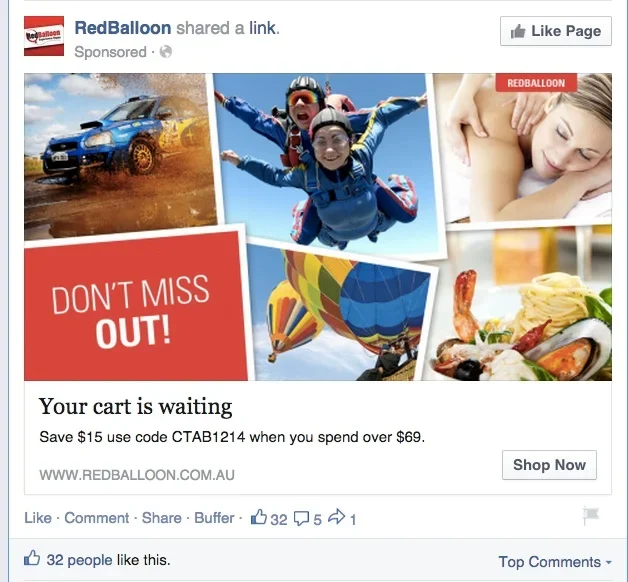 Dynamic retargeting ads