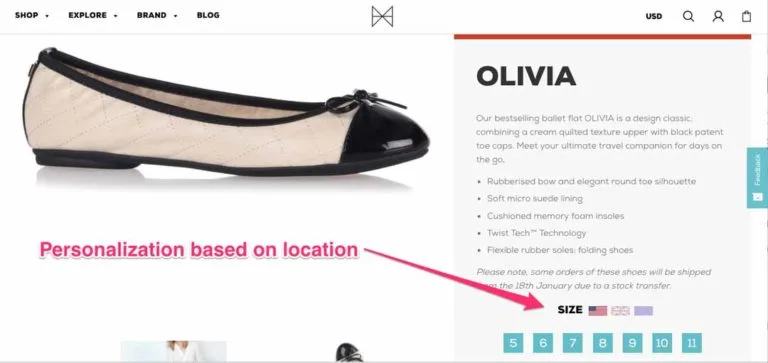 Website personalization