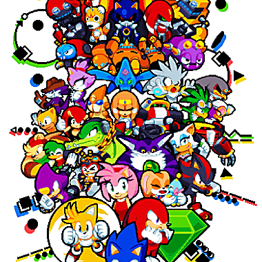 Classic Style Sonic - Sonic Team - Posters and Art Prints