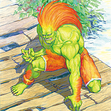 blanka (street fighter) drawn by hungry_clicker