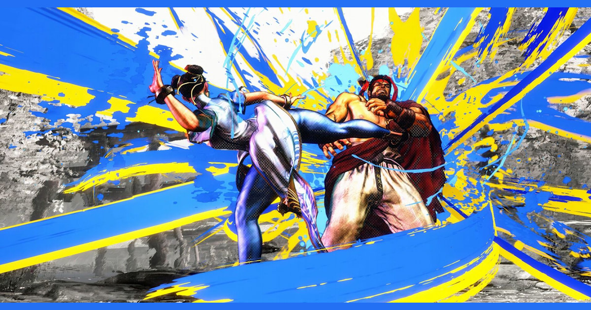 Epic street fighter battle between ryu and ken