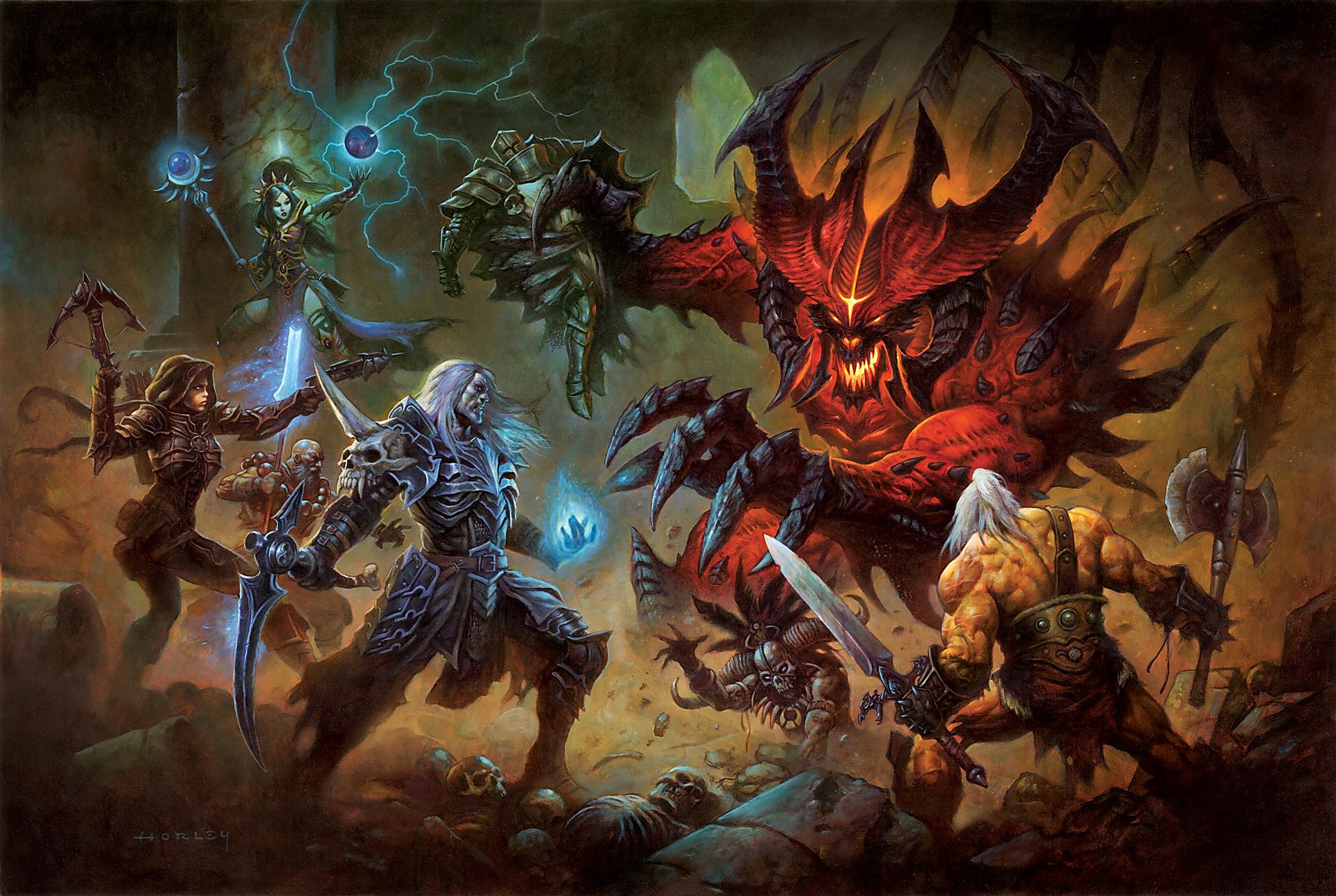 Artwork Diablo Battle Diablo Blizzard Entertainment Cook And Becker