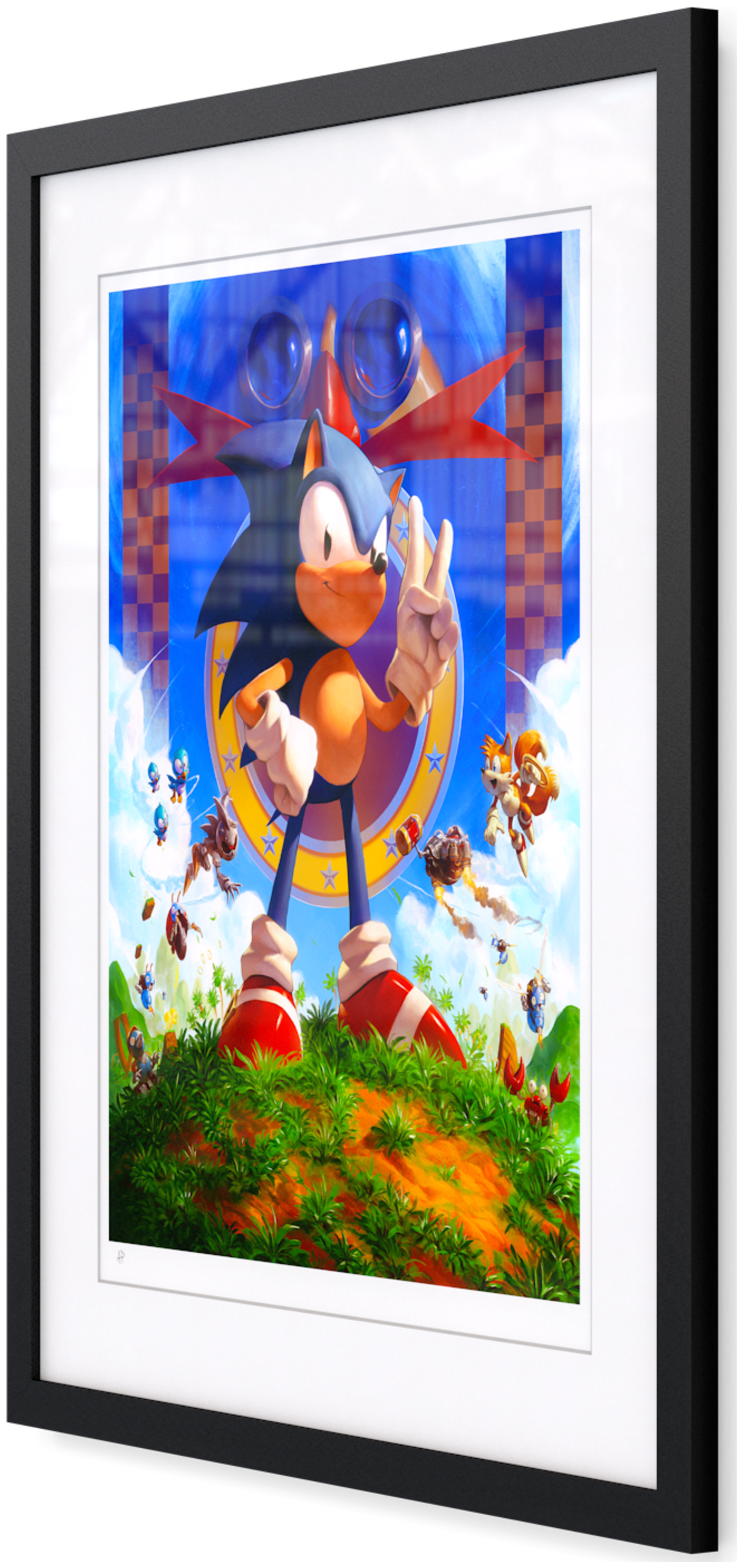 Cook and Becker Teases New Classic Sonic Art Print - Merch - Sonic Stadium