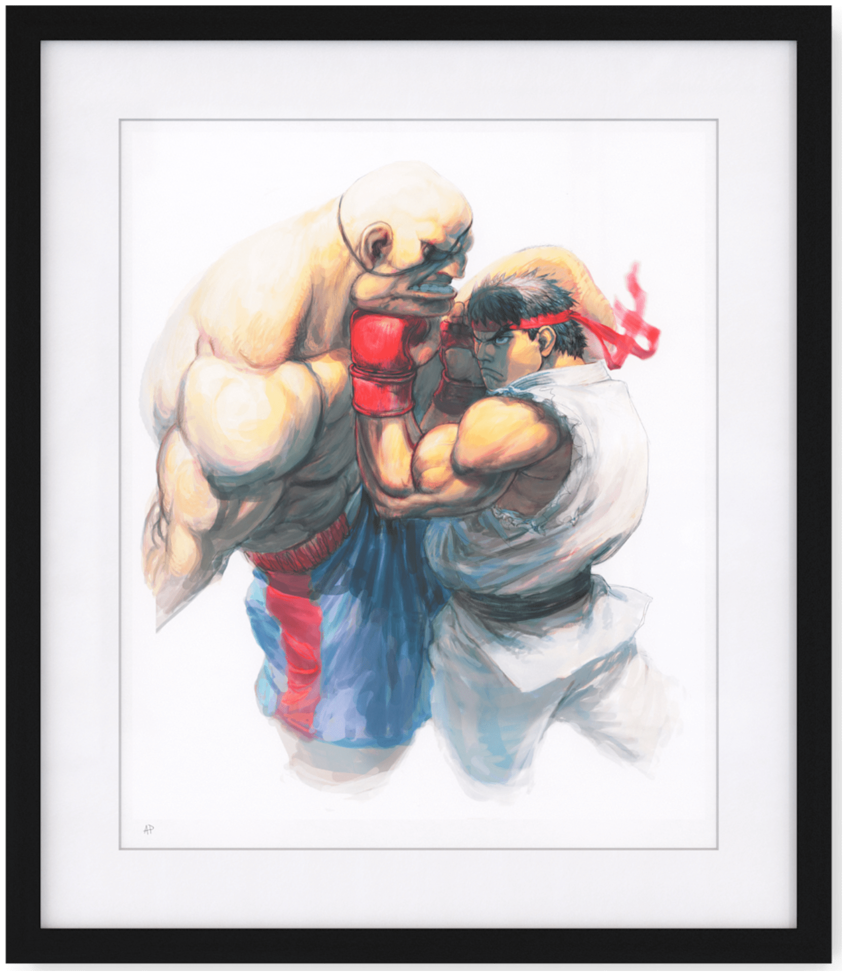 Illustration + digital enhancement Ryu Street Fighter IV