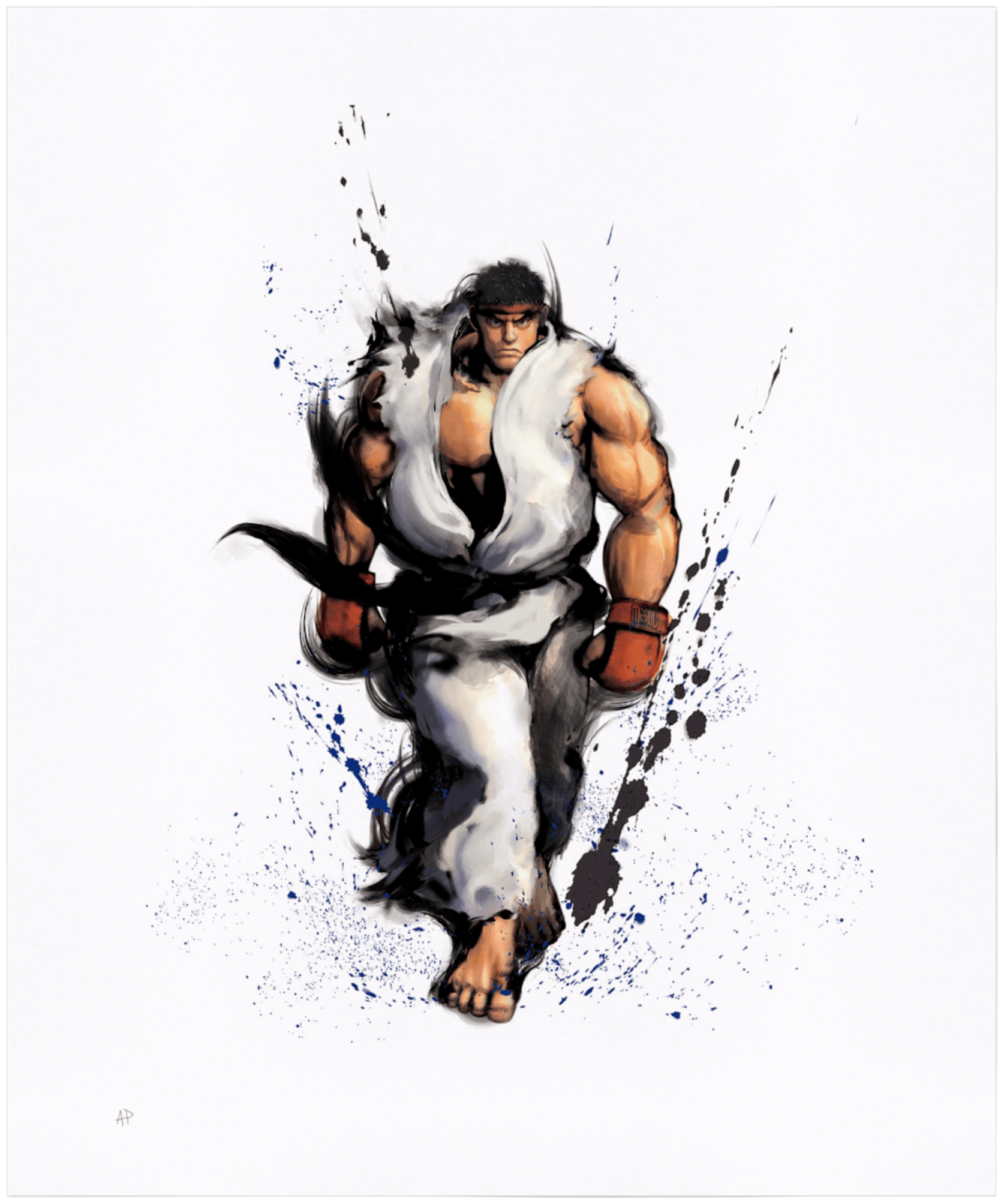 Ryu Official Portrait Art from Street Fighter Alpha 3